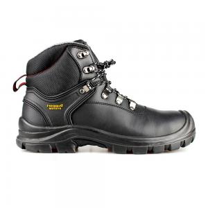 middle cut split smooth leather  safety shoes with steel toecap and steel midsole (SN6061)  