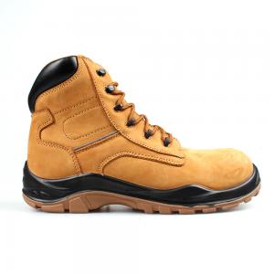 middle cut cow nubuck leather upper safety shoes with composite toecap and kevlar midsole (SN6027) 