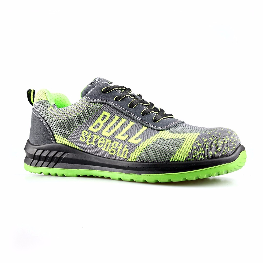 Flyknit Breathable Casual Safety Shoes with PU/PU Sole/Work Shoes Sn6006 