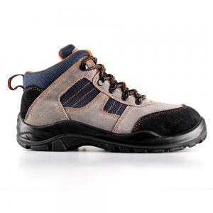 middle cut cow suede leather upper safety shoes with steel toecap and steel midsole (SN6055) 