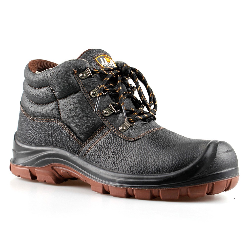basic middle cut safety shoes with steel toecap and steel midsole(SN5811)