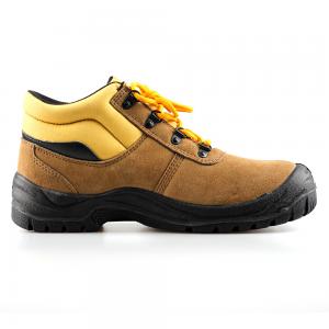 middle cut cow suede leather upper safety shoes with steel toecap and steel midsole (SN5991)