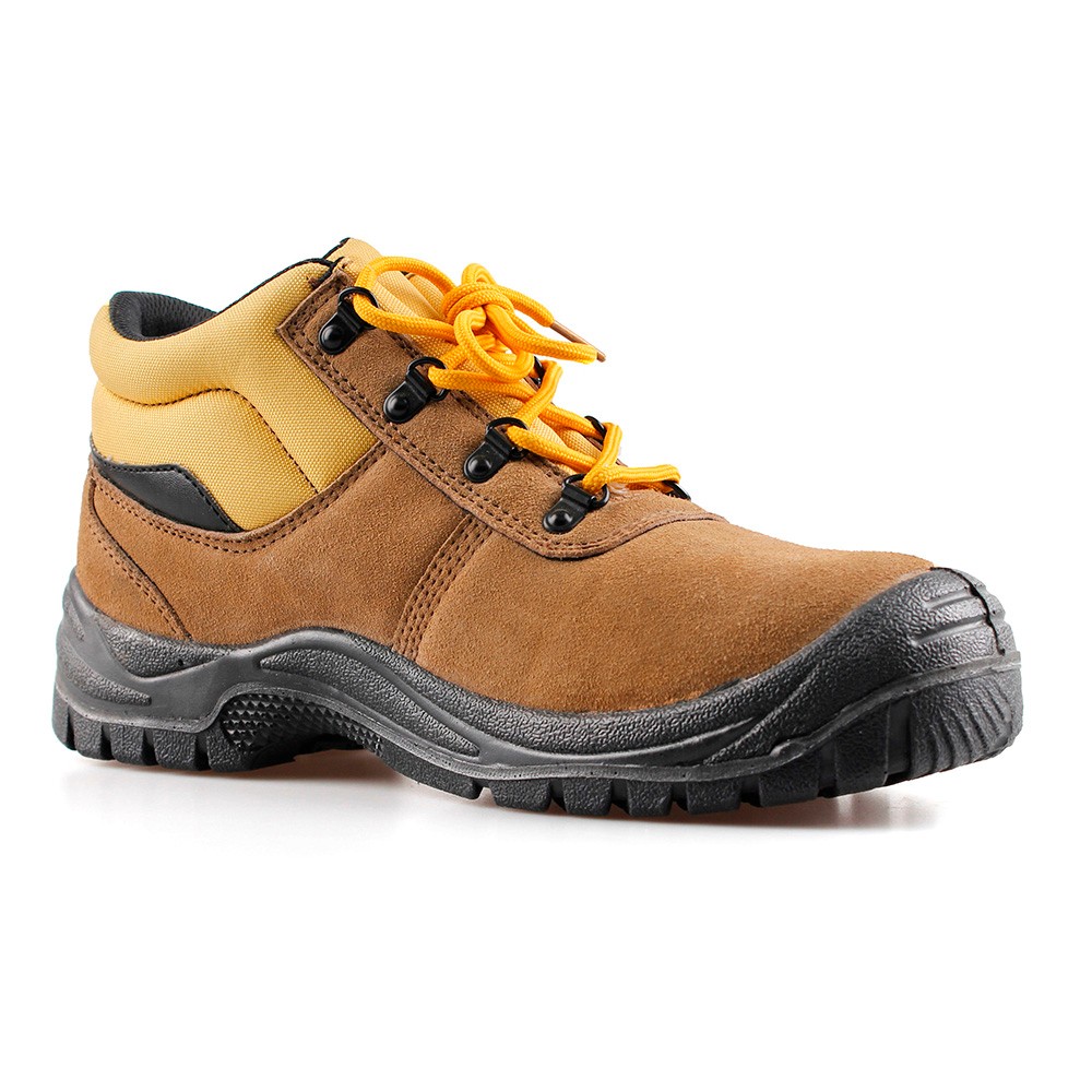 middle cut cow suede leather upper safety shoes with steel toecap and steel midsole (SN5991)