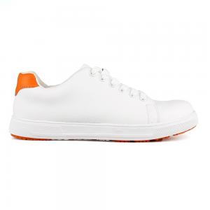 White safety shoes with rubber sole  (SN5889 ) 