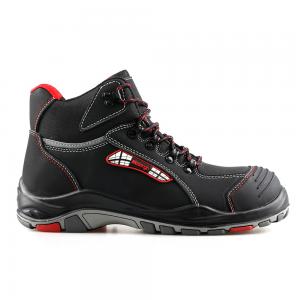 middle cut action nubuck upper safety shoes with PU/RUBBER sole (SN5705)  