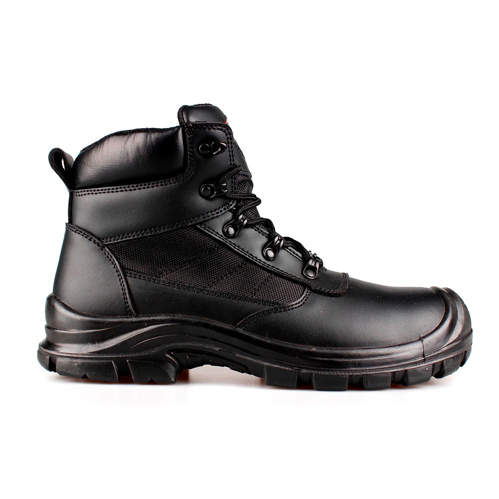 middle cut split smooth leather  safety shoes with steel toecap and steel midsole (SN6060) 