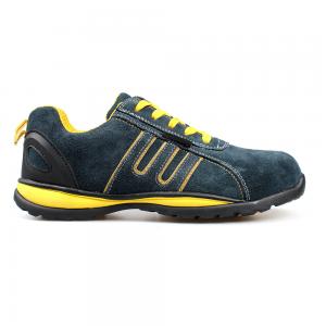 low cut cow suede leather upper safety shoes with composite toecap and kevlar midsole with EVA/RUBBER sole (P3005) 