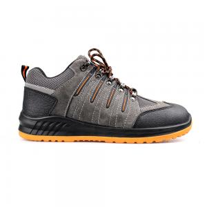 low cut cow suede leather upper safety shoes with steel toecap and steel midsole (SN5995)