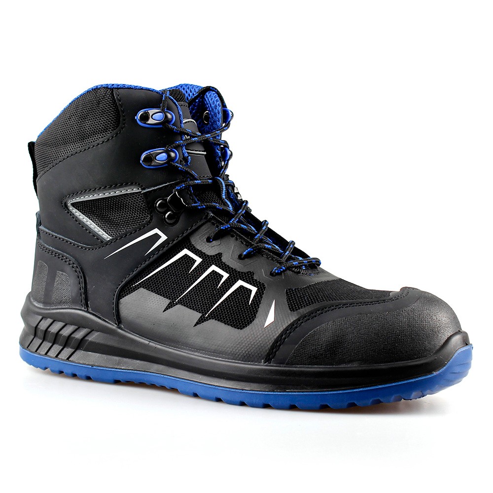  High-cut Sport Men/Women Safety Shoes Working Shoe Safety Footwear with Mesh Upper with Good Quality with PU/PU Sole -SN6200 