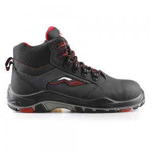middle cut action nubuck upper safety shoes with PU/RUBBER sole (SN5819) 