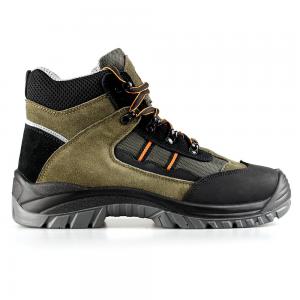 middle cut cow suede leather upper safety shoes with composite toecap and Kevlar midsole (SN6077)