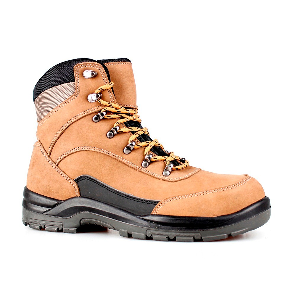 middle cut action nubuck upper safety shoes with steel toecap and steel midsole (SN6072)