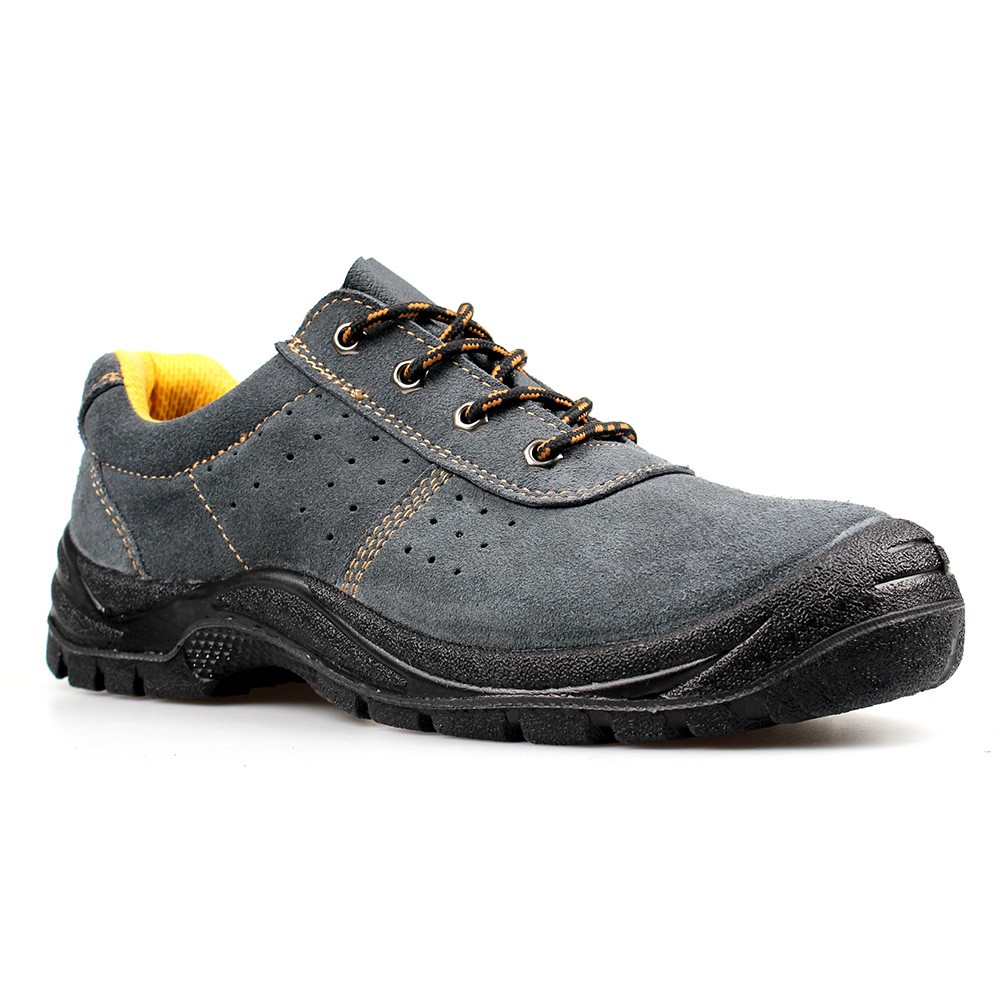 low cut cow suede leather upper safety shoes with steel toecap and steel midsole (SN5710)  