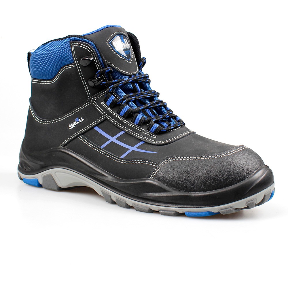 middle cut action nubuck upper safety shoes with PU/TPU sole (SN5853)  