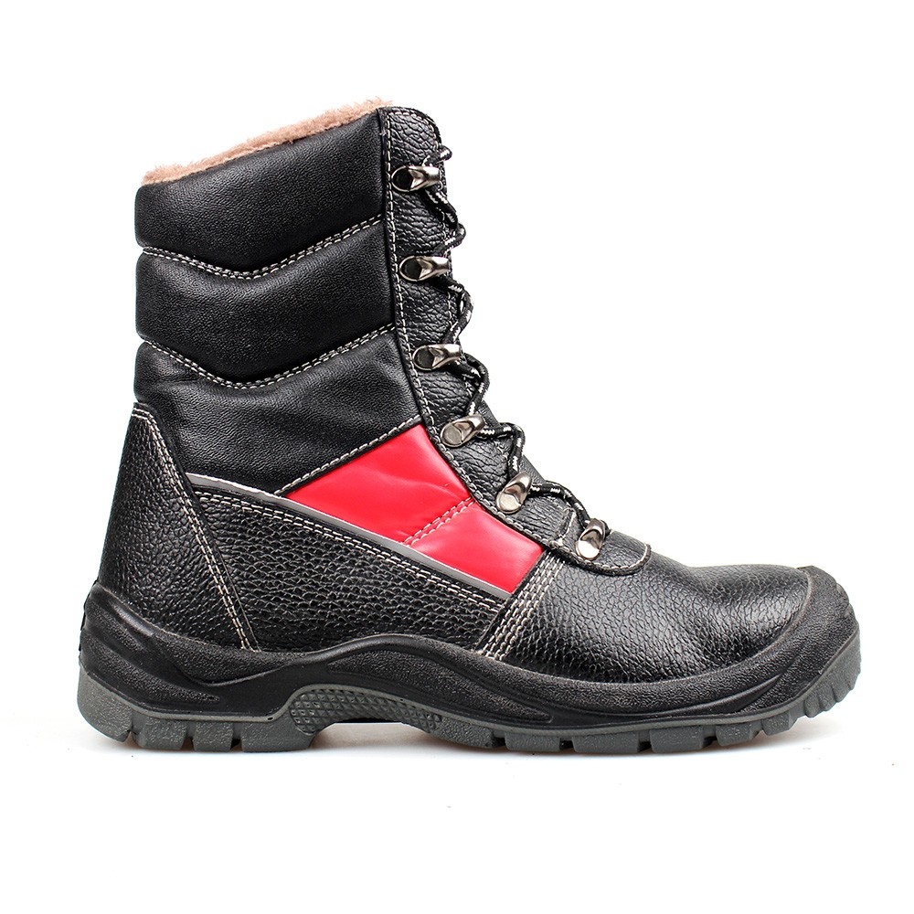 Geniune Leather Safety Boots with Fur and Steel Toe  /Industrial Safety Shoes /Work Boots/Military Boot/Army Shoes Best Quality Sn5299 