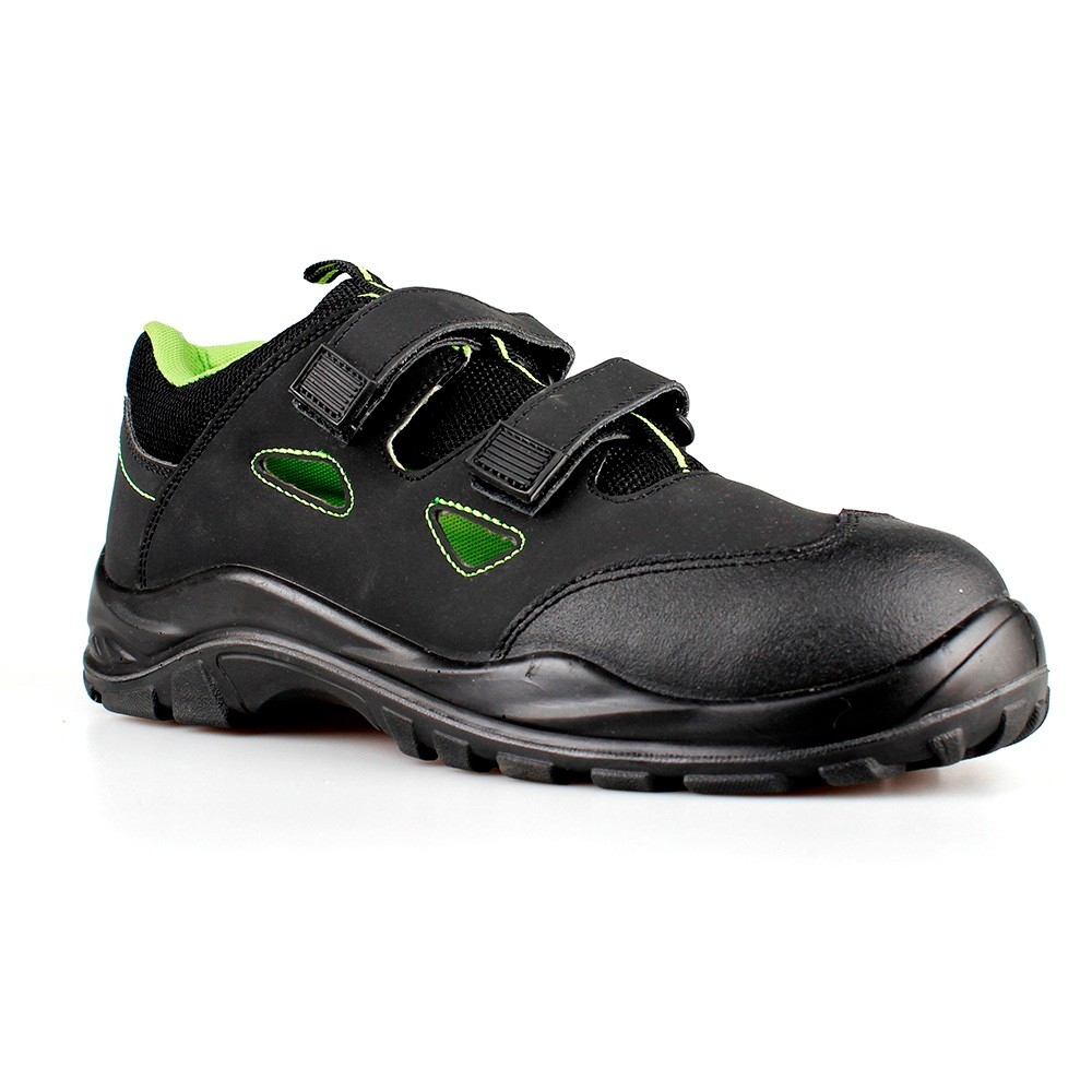 Black Nubuck Leather Sports Work Shoes Sandal Safety Shoes/Safety Footwear Sn6062