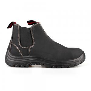 middle cut action nubuck upper safety shoes with steel toecap and steel midsole (SN6018) 