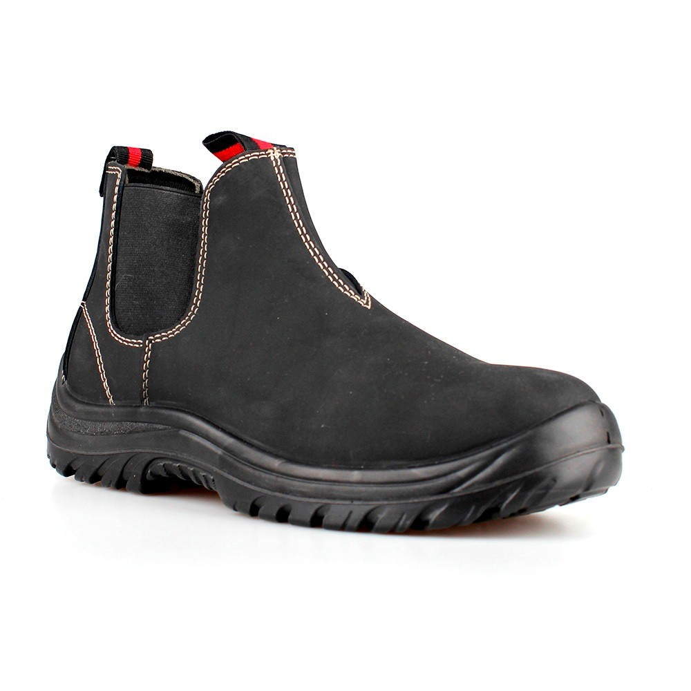 middle cut action nubuck upper safety shoes with steel toecap and steel midsole (SN6018) 