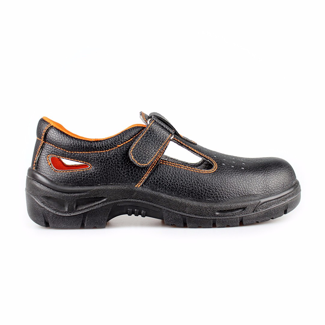 Safety summer embossed leather sandal / saftey shoes/safety footwear(SN6039 )