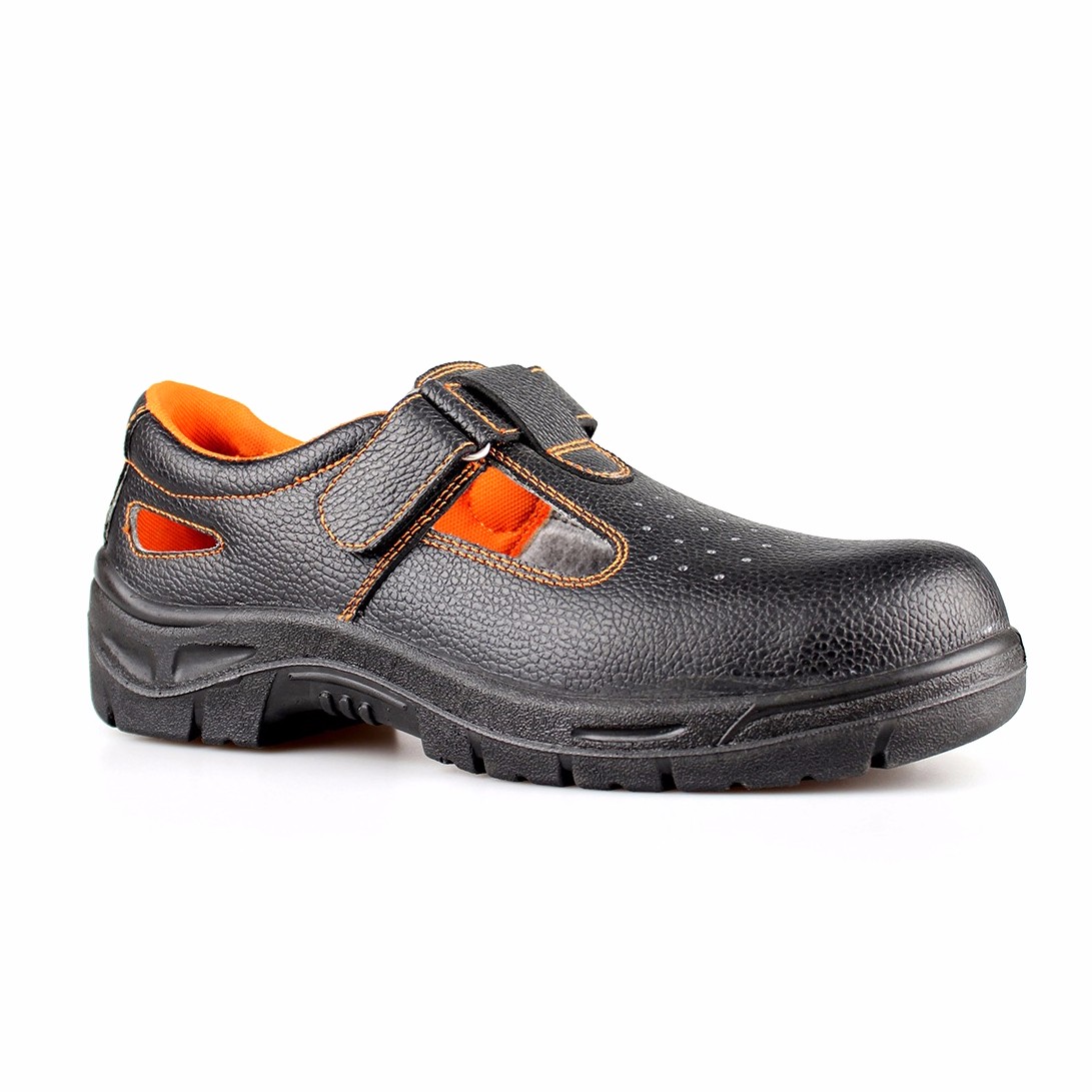 Safety summer embossed leather sandal / saftey shoes/safety footwear(SN6039 )