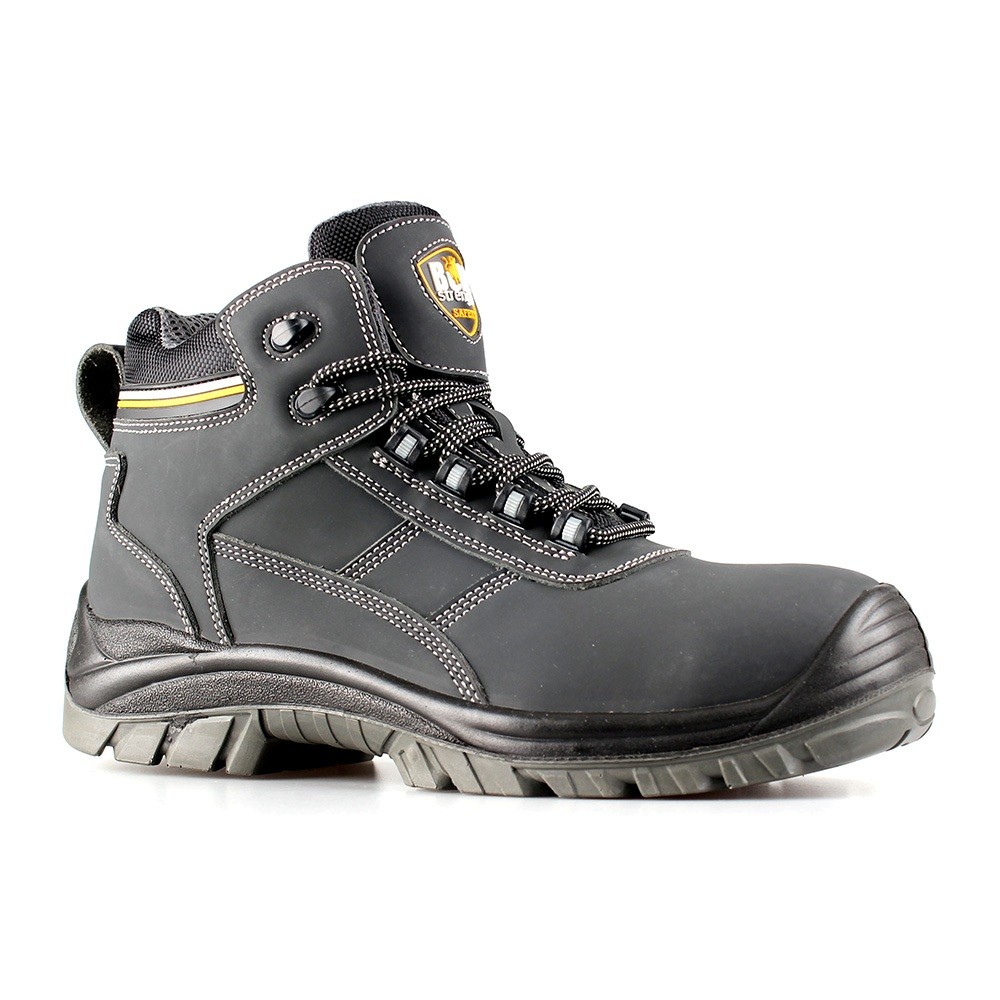 middle cut action nubuck upper safety shoes with comppsite toecap and Kevlar midsole (SN6504) 