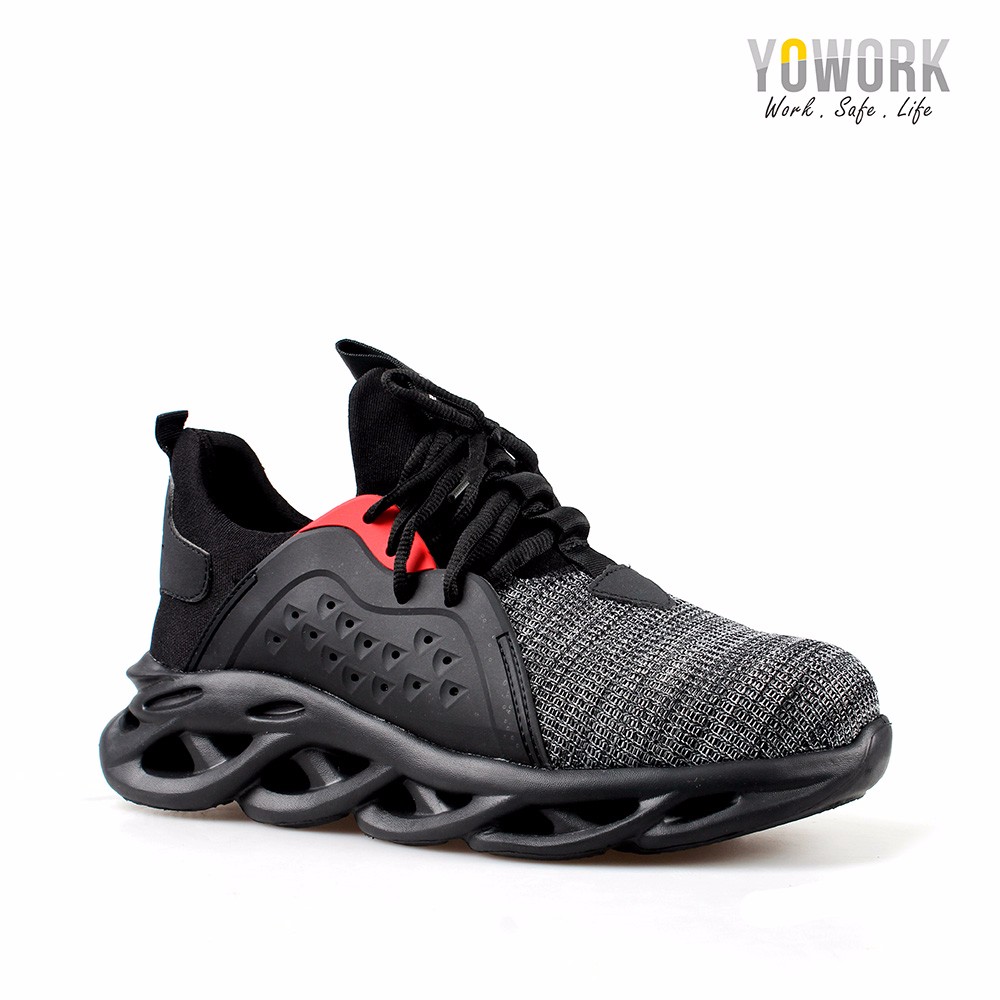 Customizable outdoor sports breathable anti puncture safety shoes